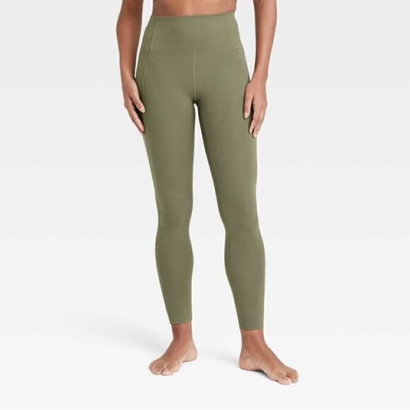 NWT Women's - All In Motion Brushed Sculpt Moss Green High-Rise Leggings, medium - Picture 1 of 9